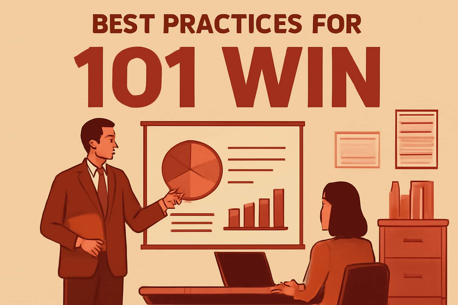 Informational scene illustrating best practices for 101 Win.