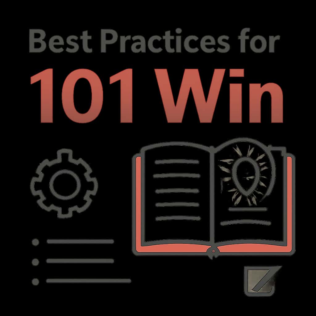 Diagram explaining Best Practices for 101 Win.