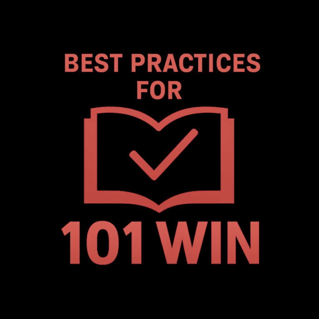 Badge icon for Best Practices for 101 Win.