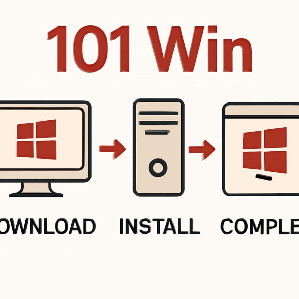 Diagram of 101 Win installation process.