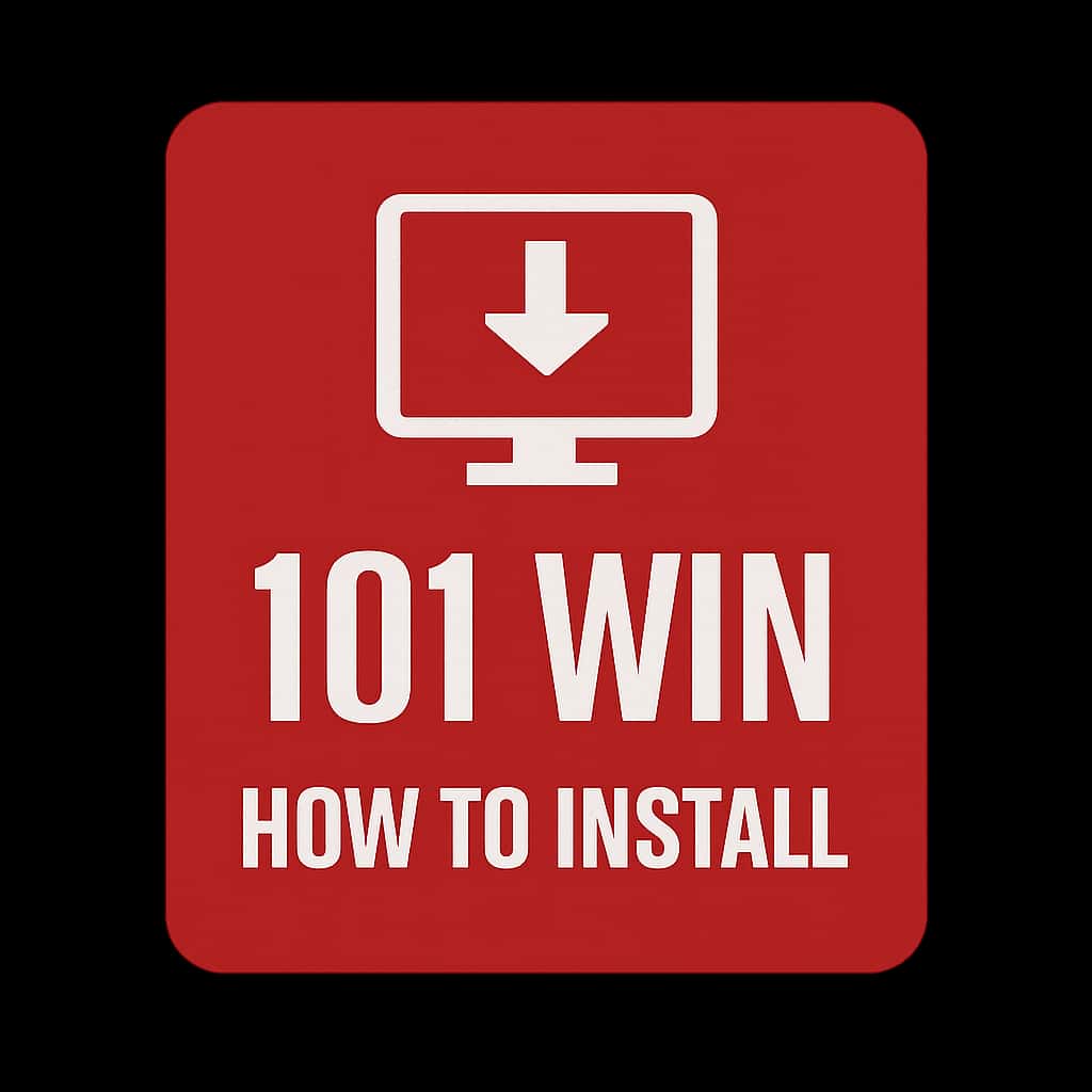 Icon representing the installation guide for 101 Win.