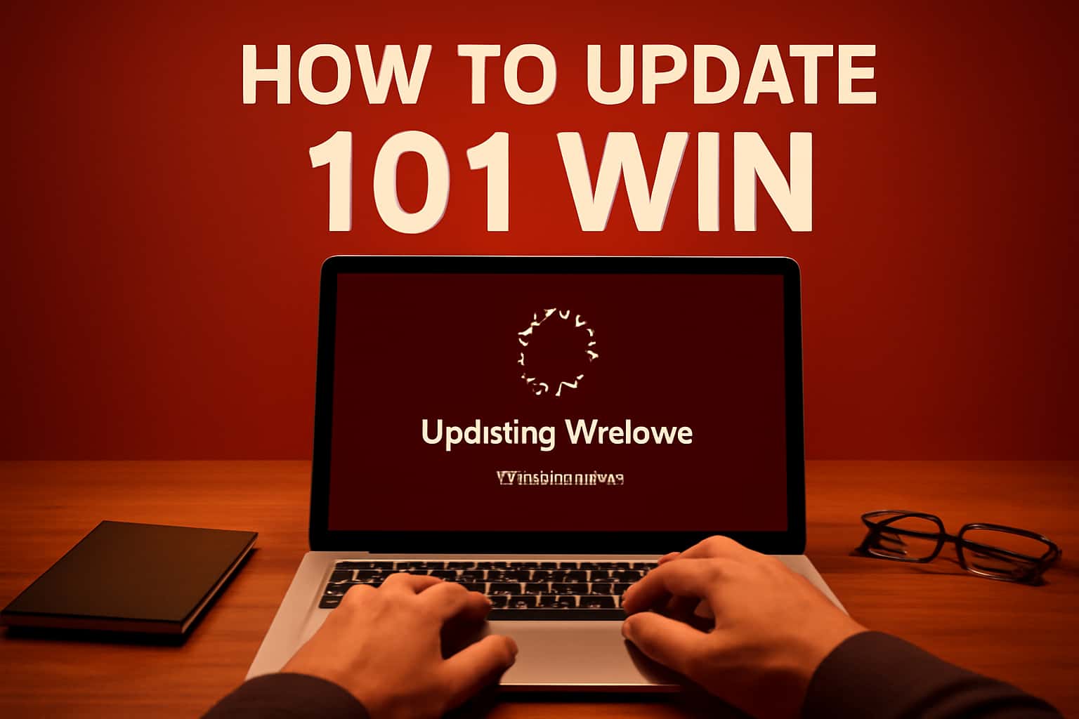 Informational image about updating the 101 Win app with emphasis on the text 'How to Update'.