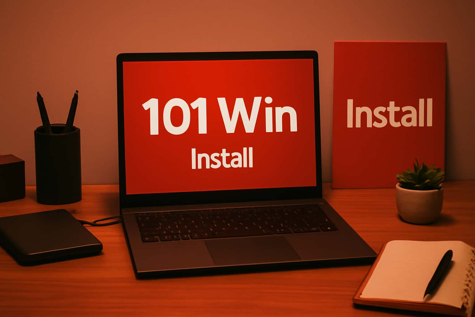 An informative image about installing 101 Win.