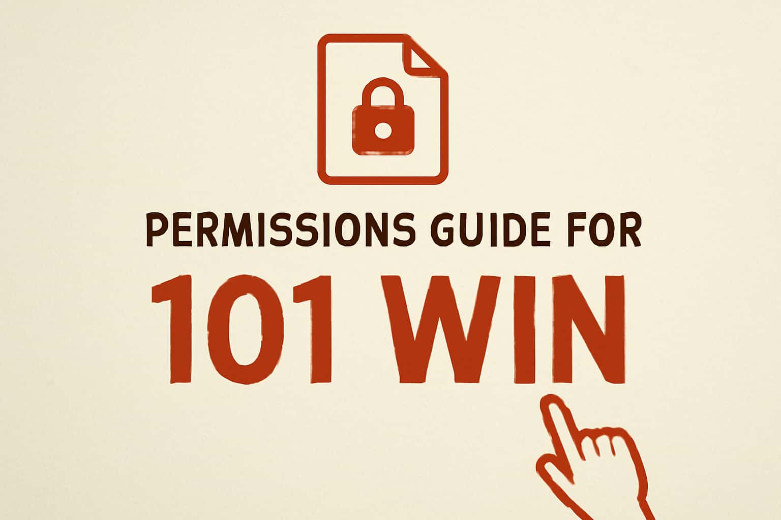 An informational scene depicting permissions required for using the 101 Win app.