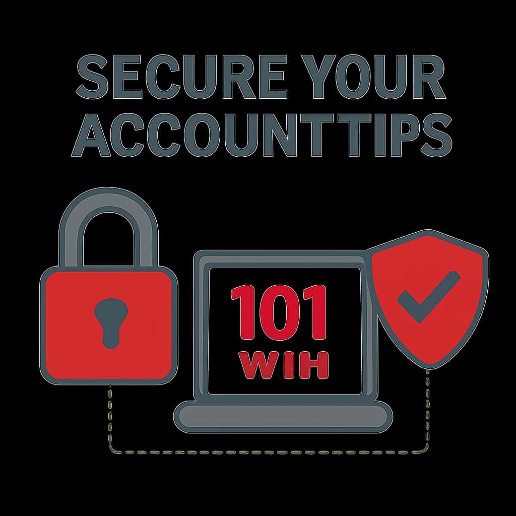 Illustration detailing steps for securing a 101 Win account.